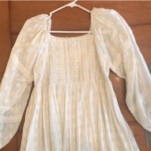 𝅺nwt NICOLE MILLER ARTELIER DRESS COTTON CREAM SMALL see video